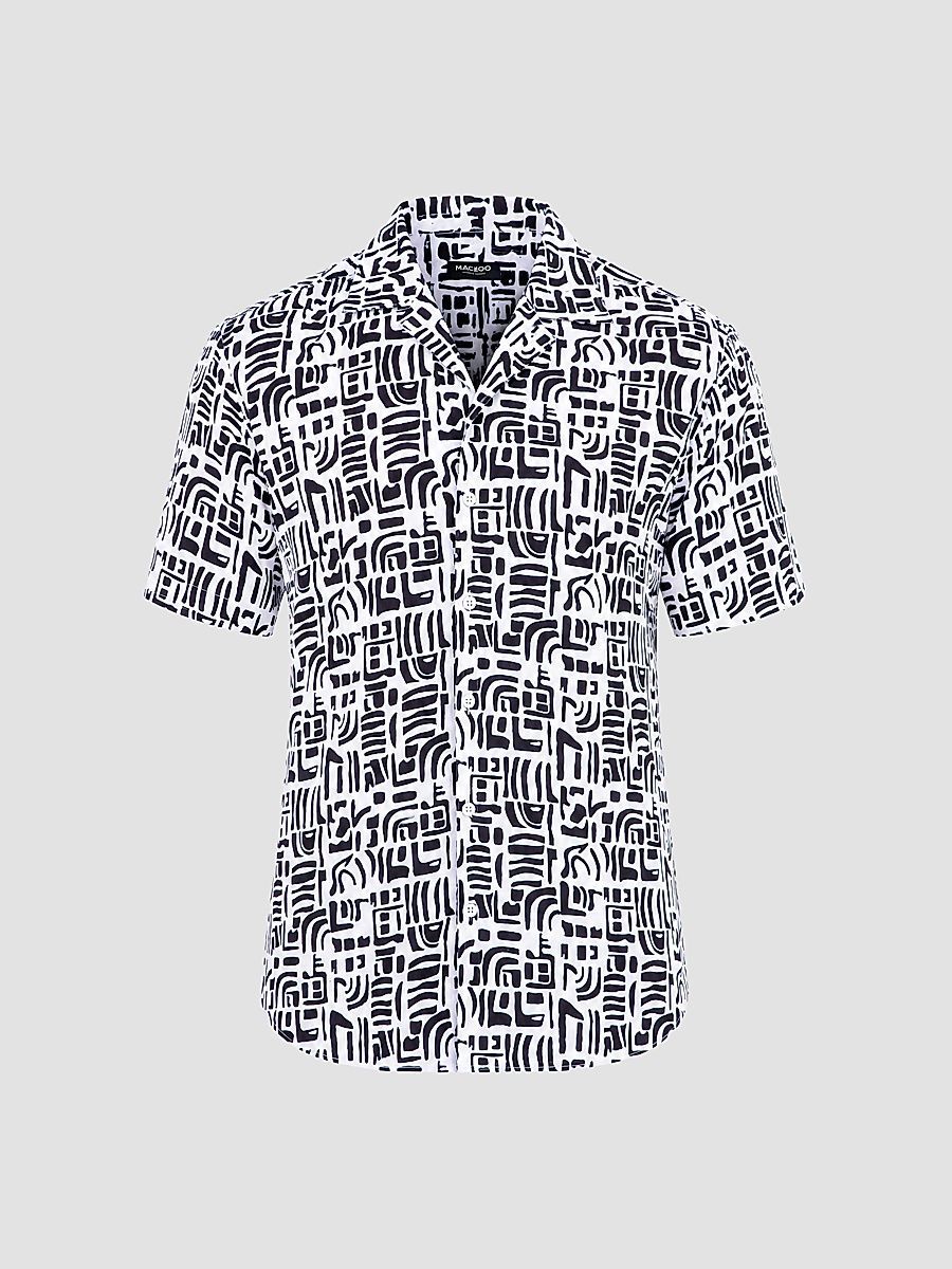 Men's Apachi Marthyr Geo Shirt - Multicolored - Size XXXXL
