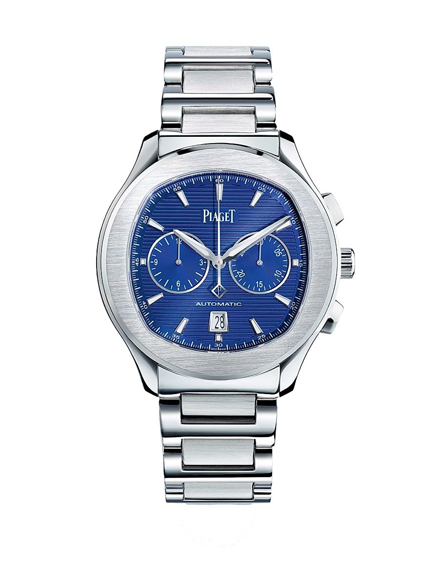 Polo S Stainless Steel Unisex Chronograph Bracelet Watch - Silver Blue