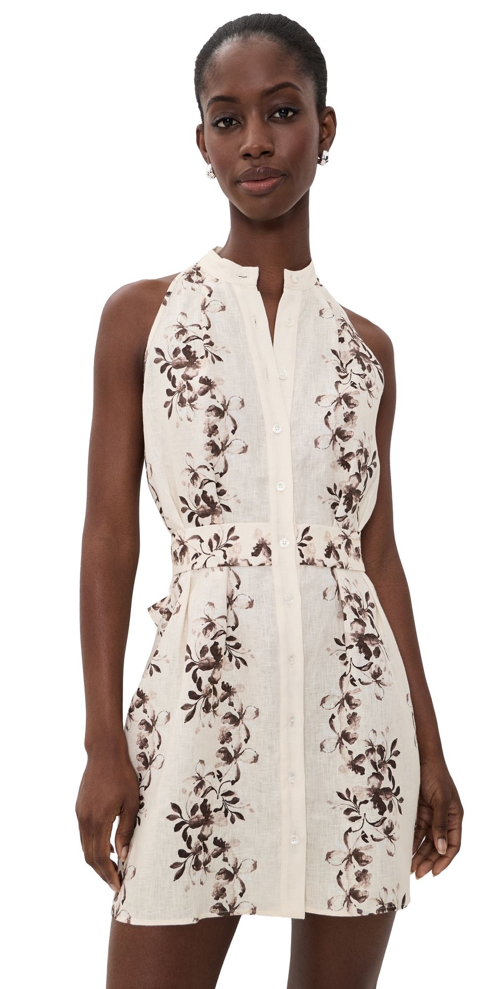 HEVRON Gemma Dress Painted Flower Chocolate XL