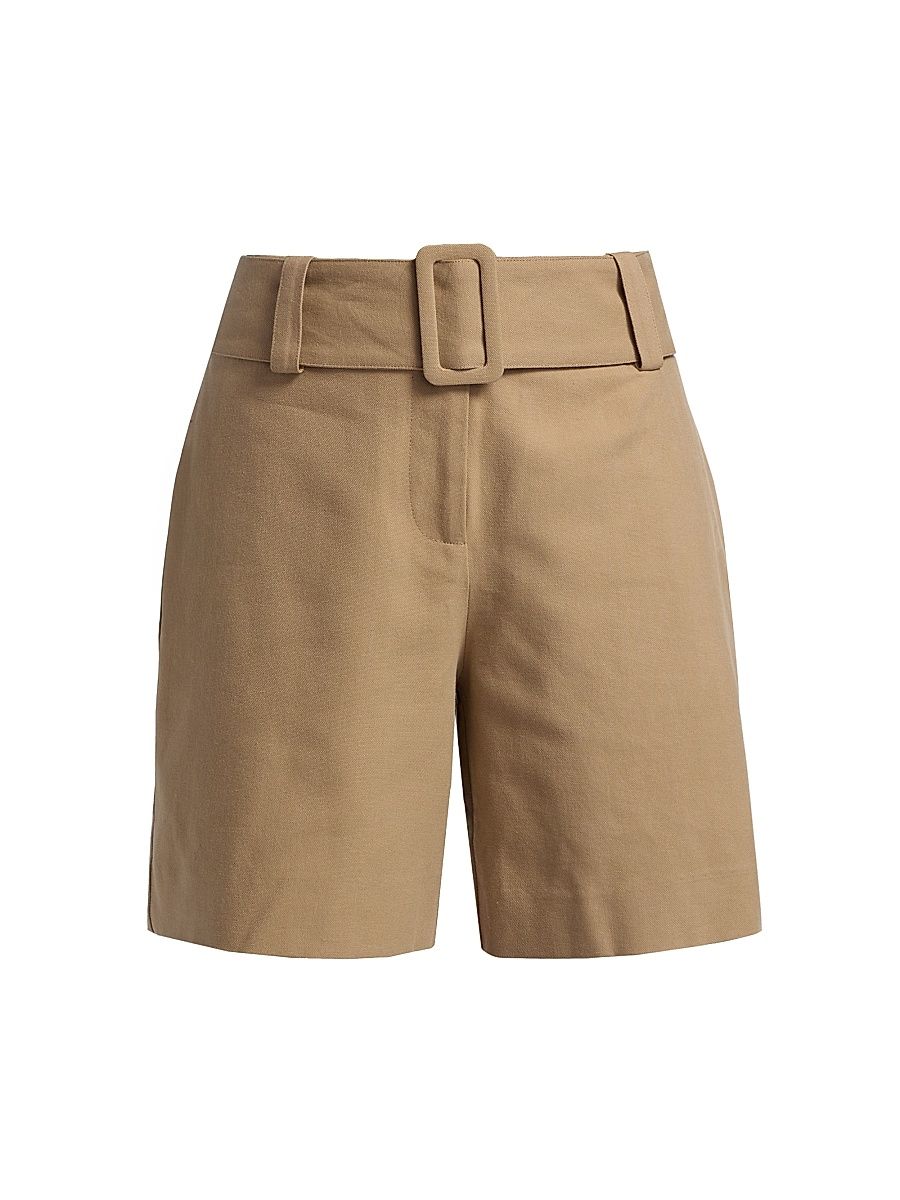 Women's Harper Belted Shorts - Camel - Size 12