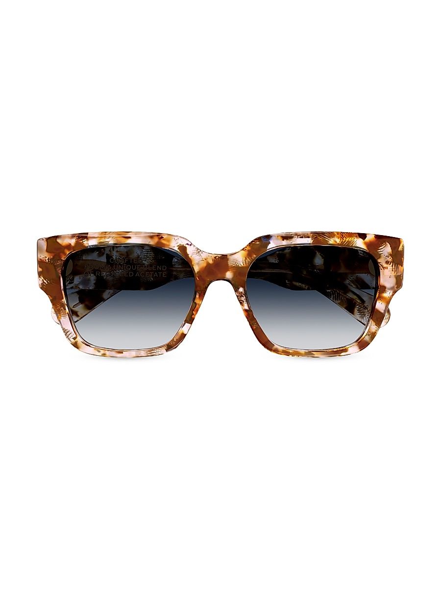 Women's Limited Edition Gayia 54MM Rectangular Sunglasses - Havana