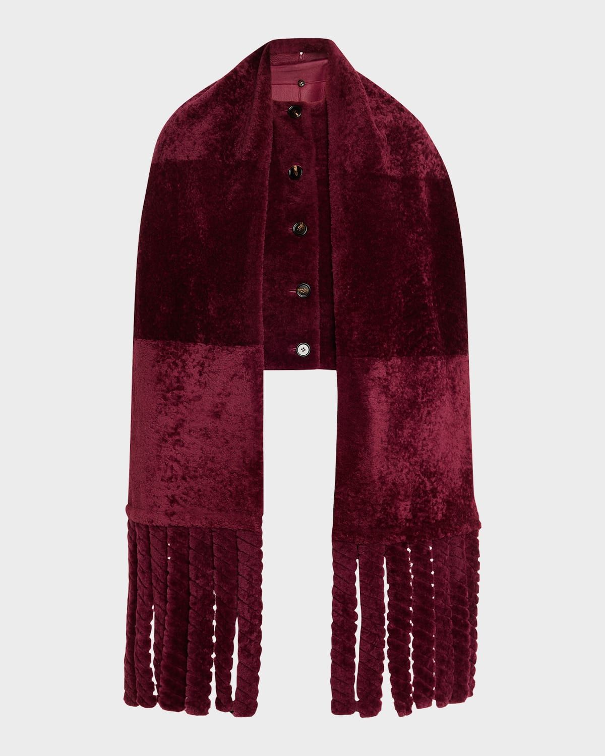 Lamb Shearling Single-Breasted Jacket