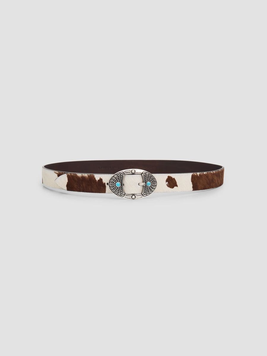 Johnny Was Women's Maculato Calf-Hair Belt - Cow - Size Medium