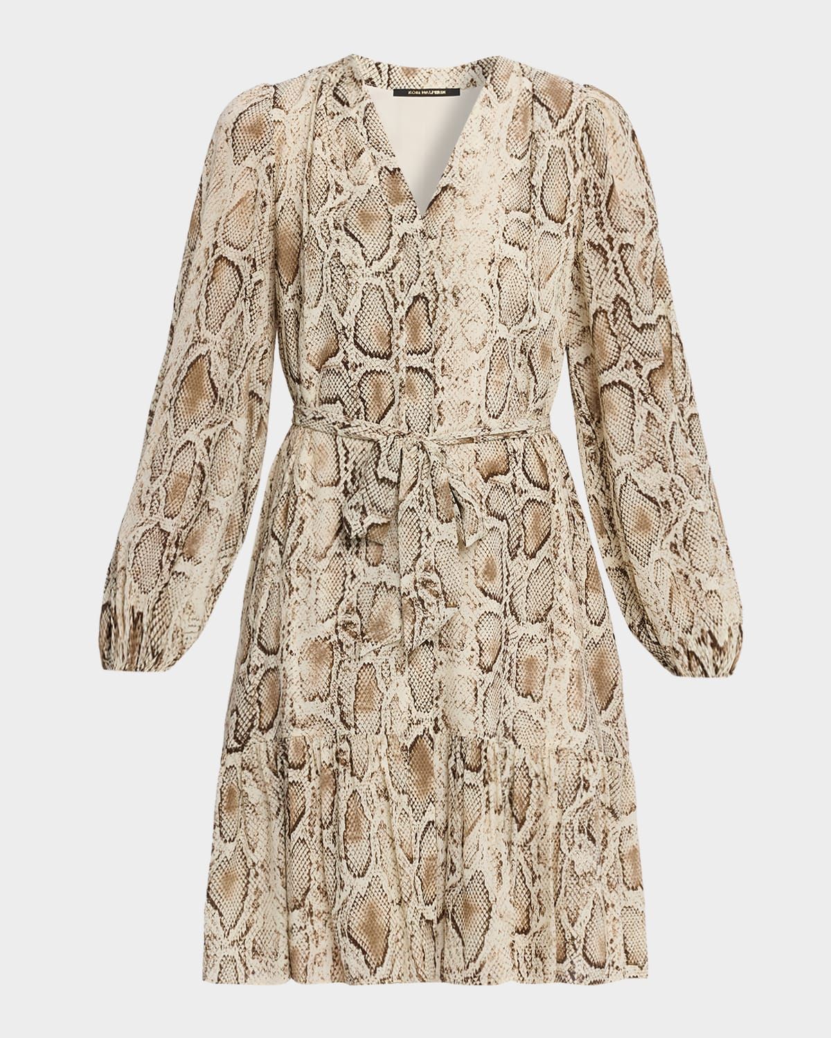 Samara Snakeskin-Print Viscose Dress