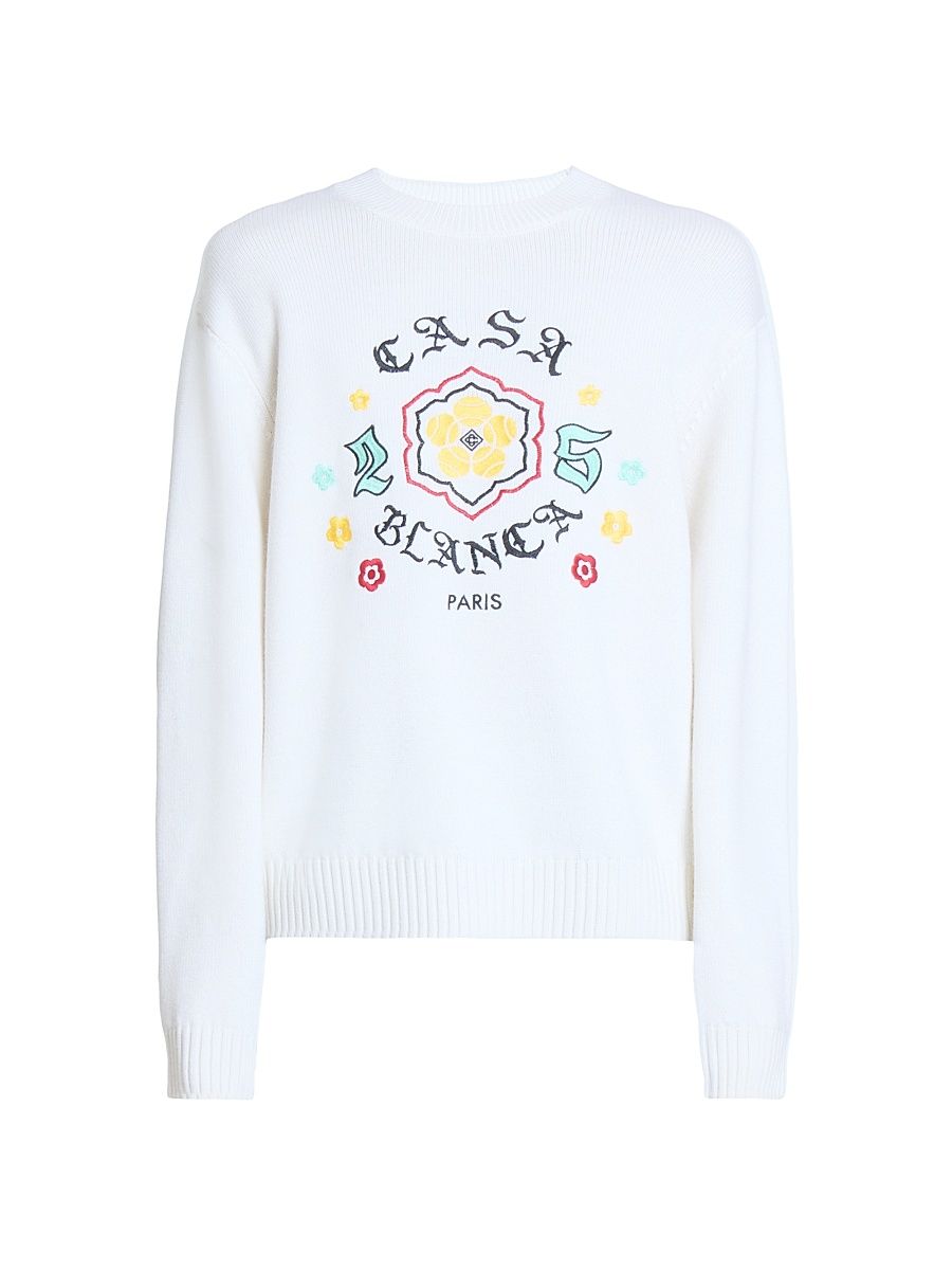 Men's Logo Merino Wool Sweater - Merino - Size Medium