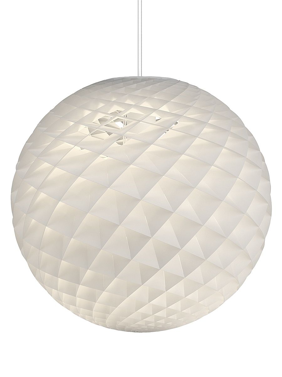 Patera Acrylic Spherical Pendant Light - White