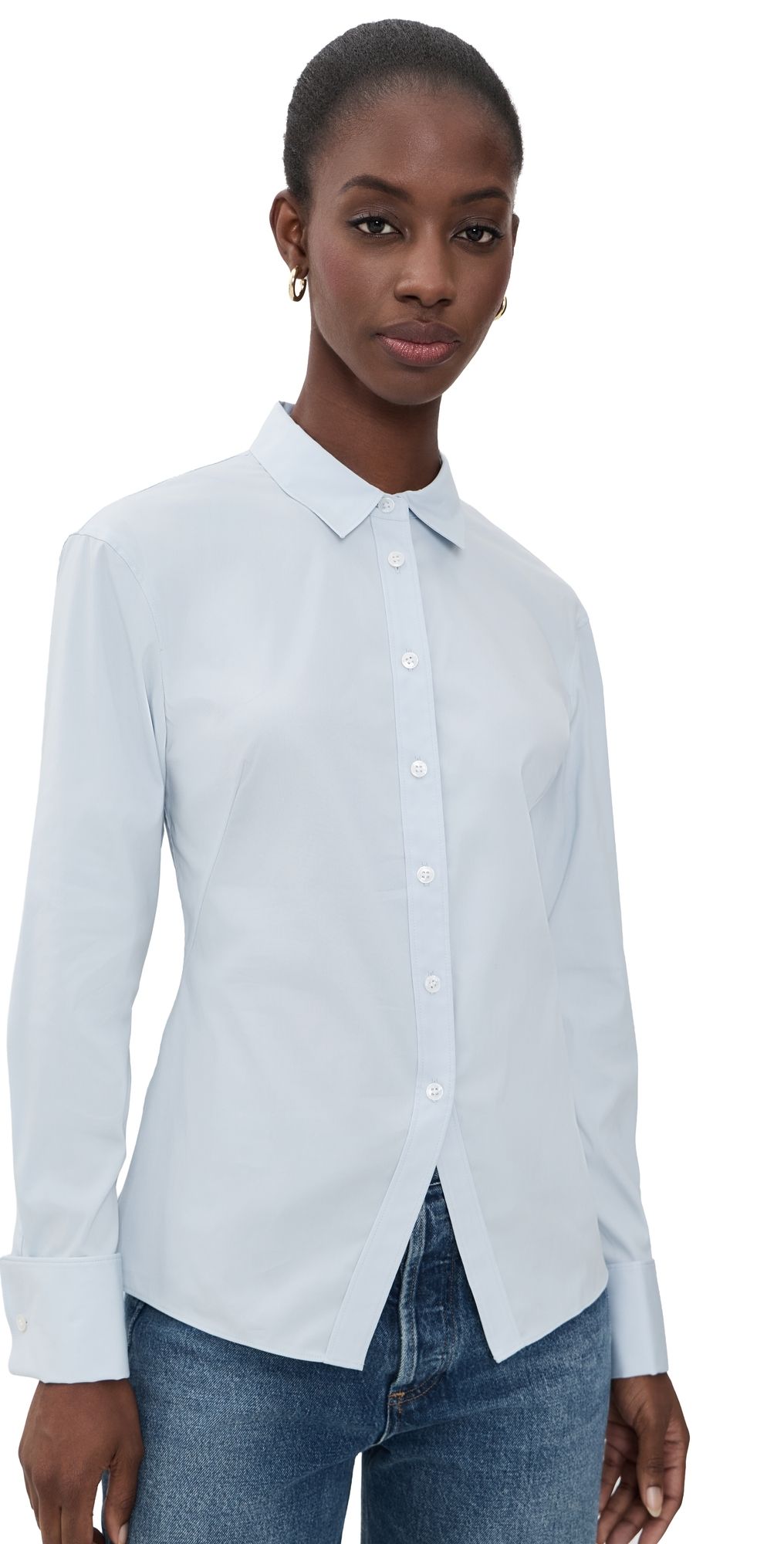 Theory TLR Cutaway Shirt Cool Fog P