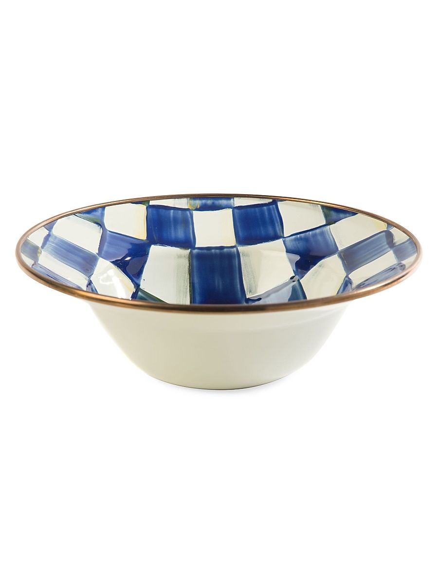 MacKenzie-Childs Royal Check Breakfast Bowl