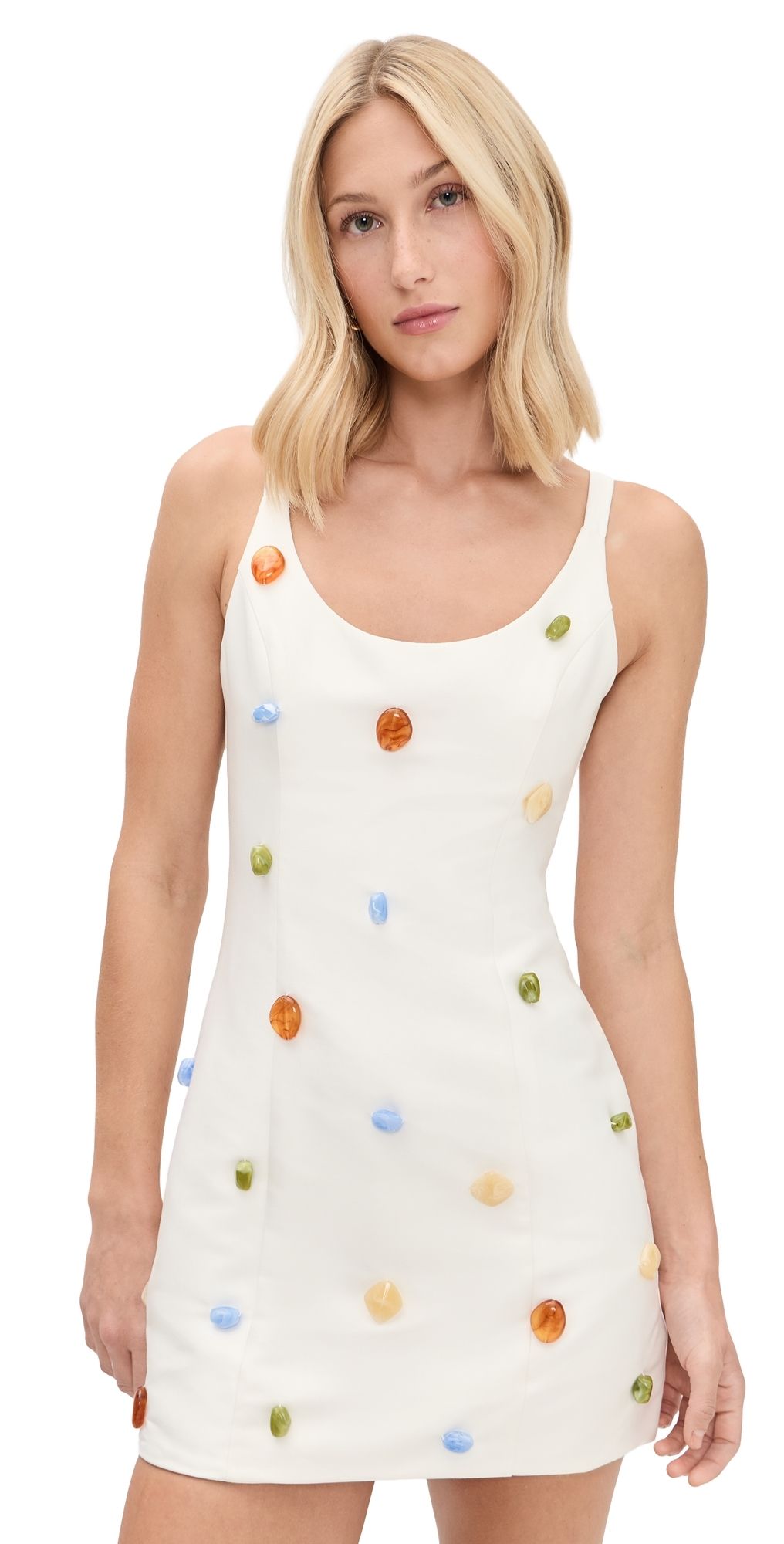 The Wolf Gang Romy Mini Dress Ivory XL