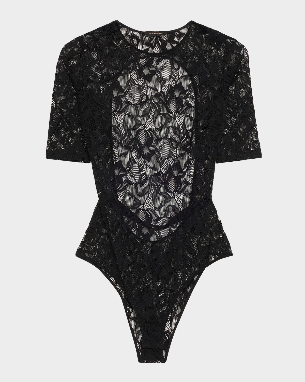 Sophie Open-Back Stretch Lace Bodysuit