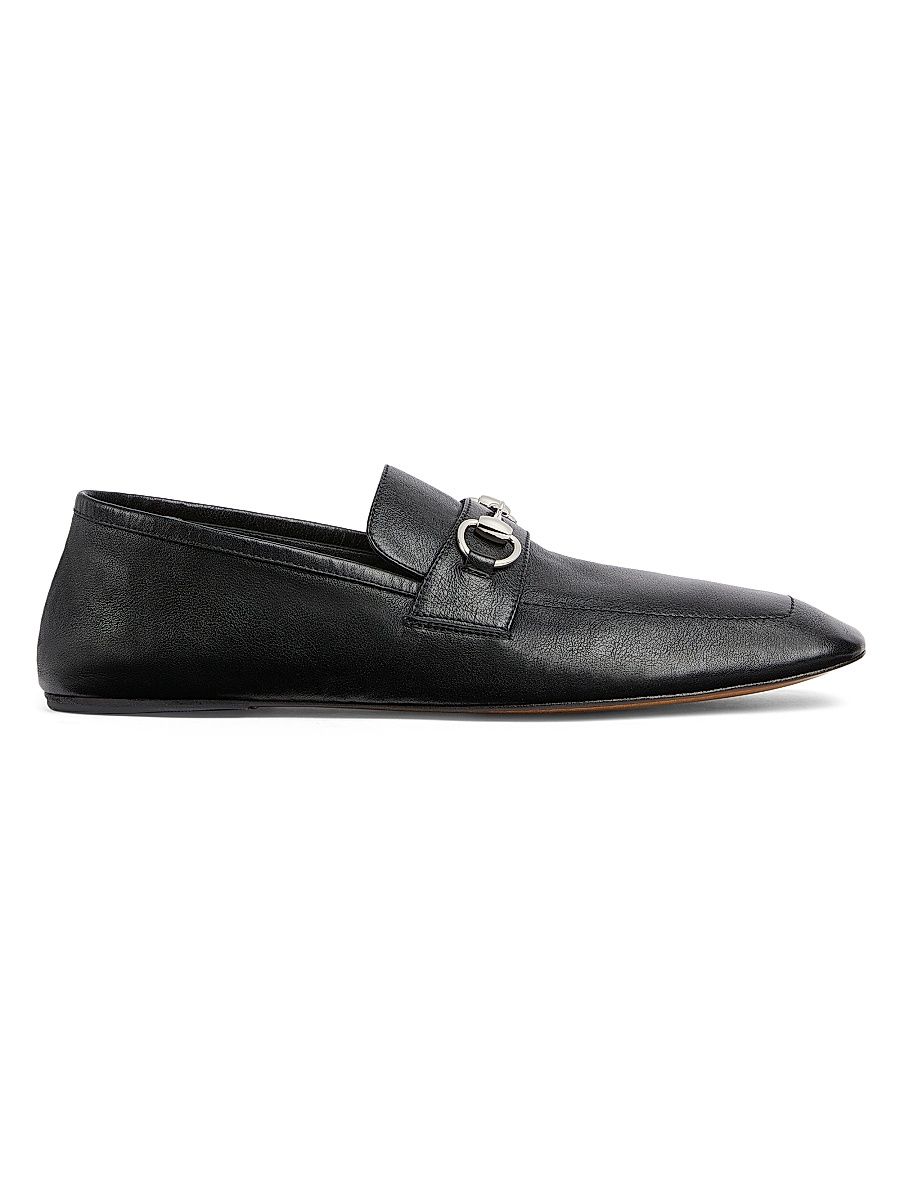 Men's Edgar Horsebit Leather Loafers - Black - Size 9