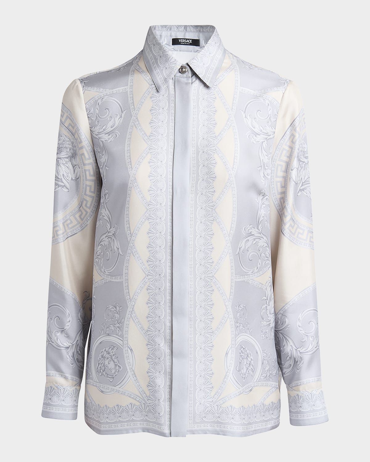 Coupe Des Dieux Barocco Foulard Silk Twill Formal Shirt