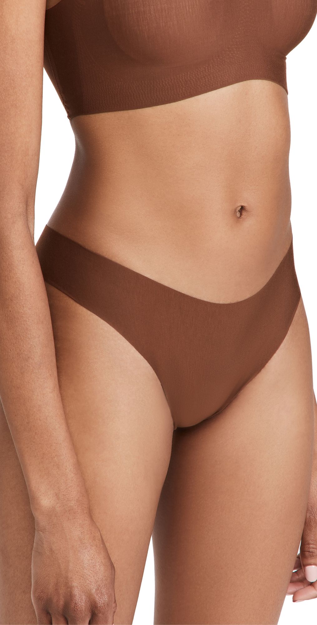Commando Butter Mid Rise Thong Toffee L