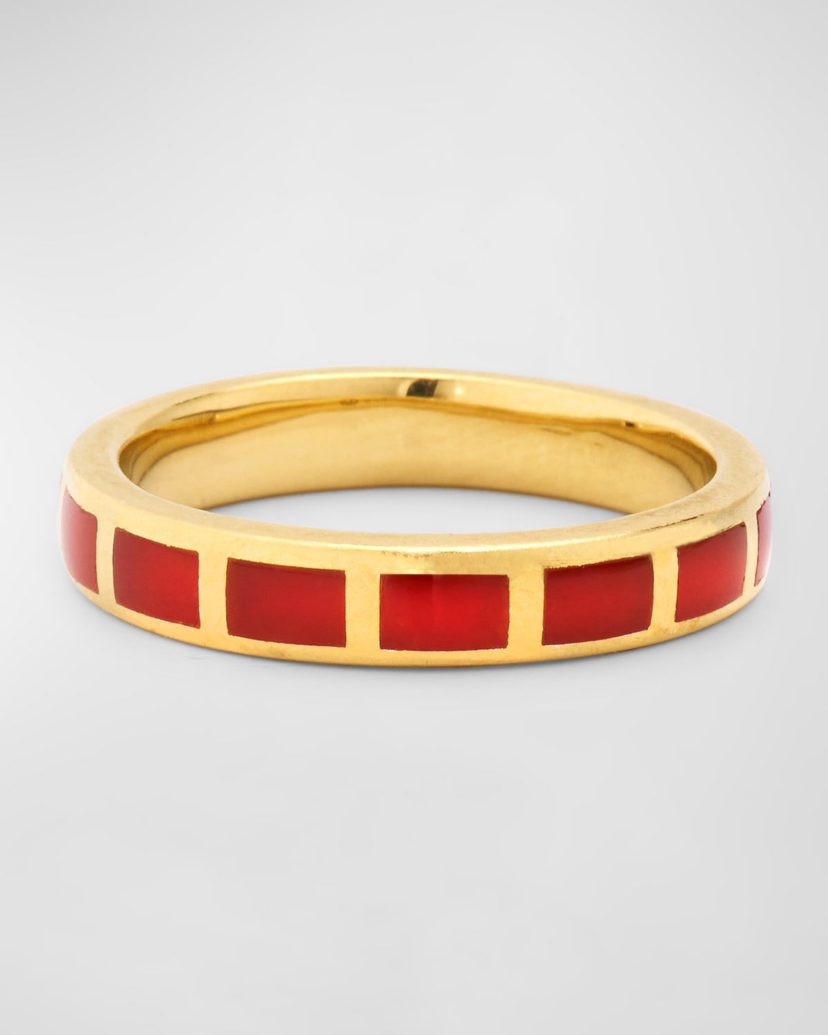 Dash Rectangle Gemstone Ring