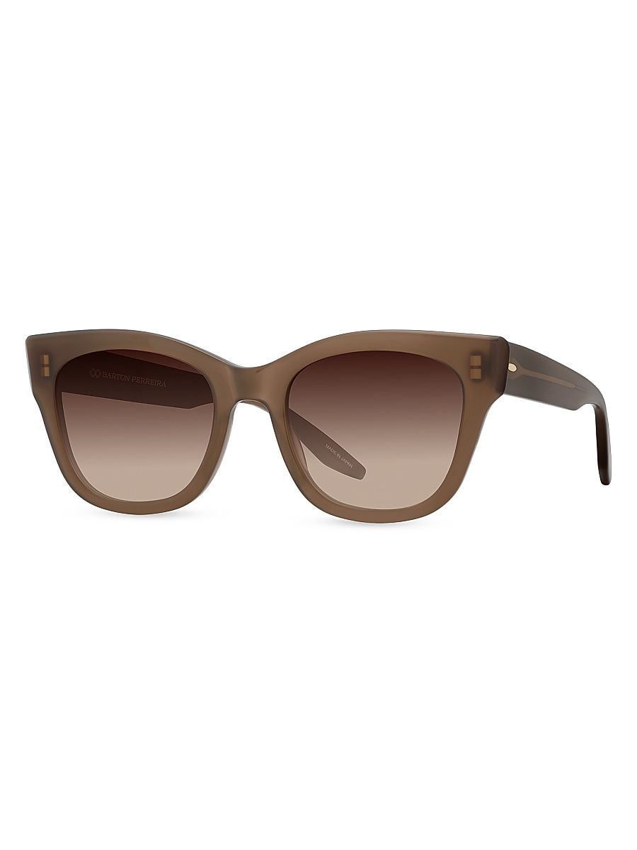 Women's Gibson 50MM Cat-Eye Sunglasses - Mocha Smokey Topaz