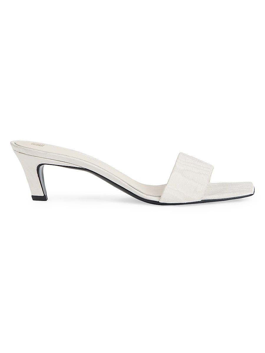 Women's The Mule 55MM Sandals - Off White - Size 11