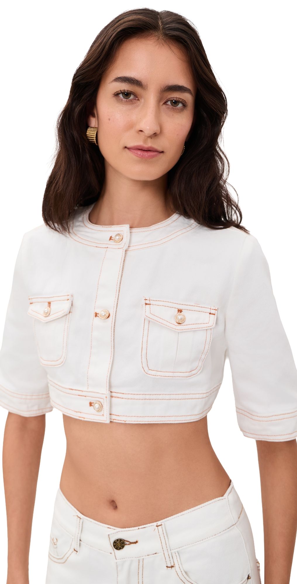Lioness Penthouse Denim Top Dollhouse XS