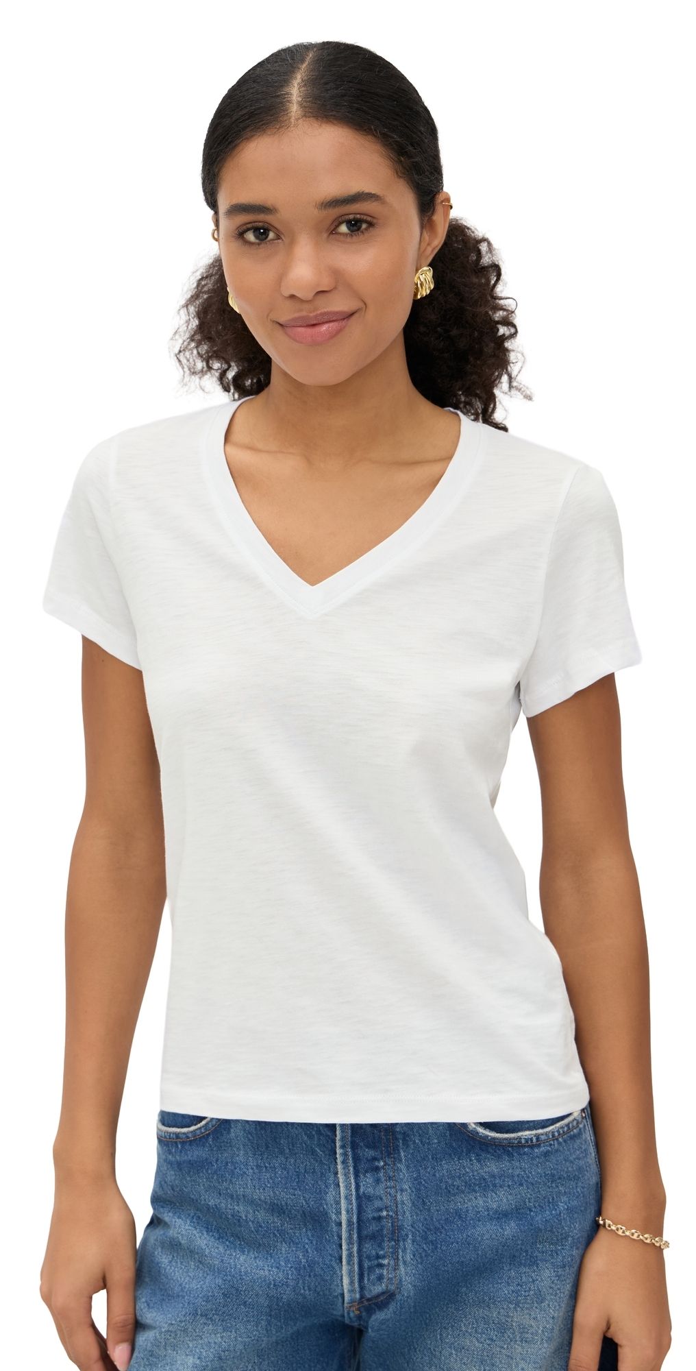 Madewell Relaxed V-Neck Tee White XXL