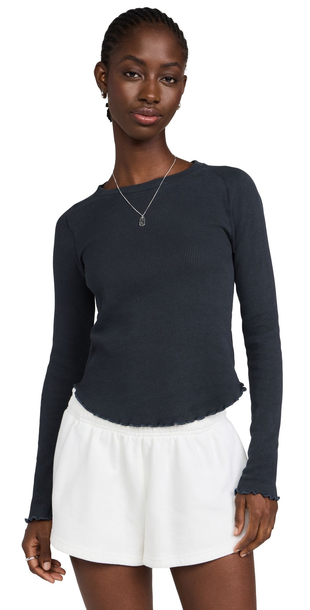Free People Easy Does It Thermal Black L