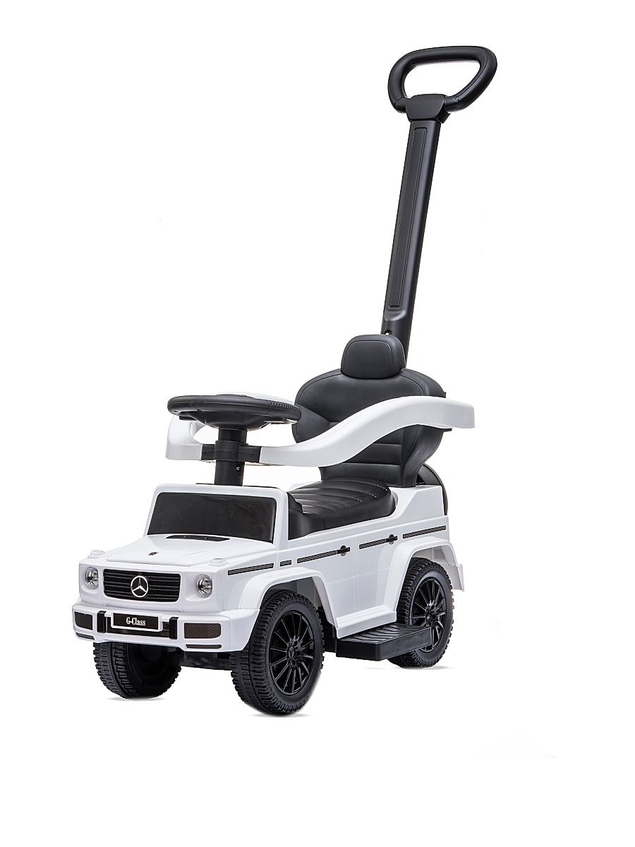 Best Ride on Cars Unisex Little Kid's Mercedes G-Wagon 3-in-1 Push Car - White