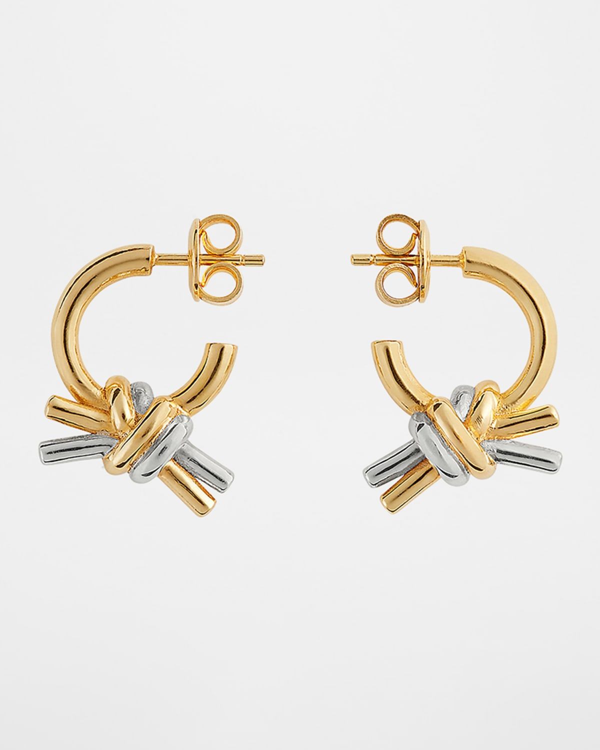 Two-Tone Knot Earrings