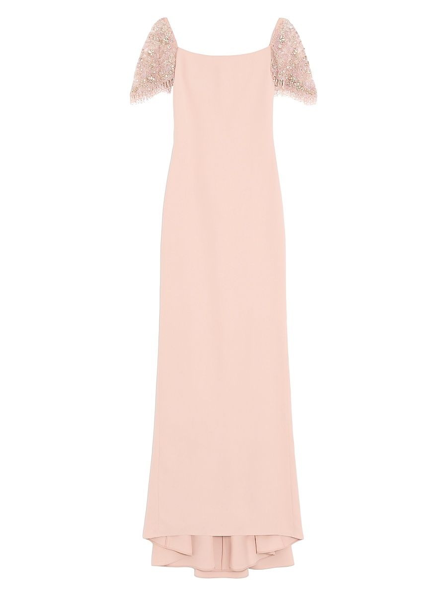 Women's Embroidered Couture Cady Long Dress - Pink - Size 6