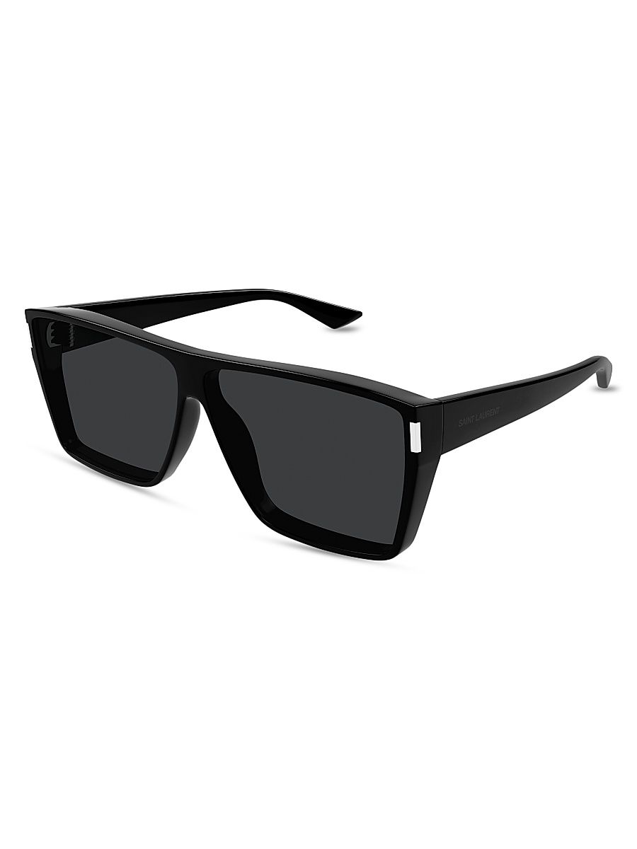 Men's Bold Contour 64MM Square Sunglasses - Black
