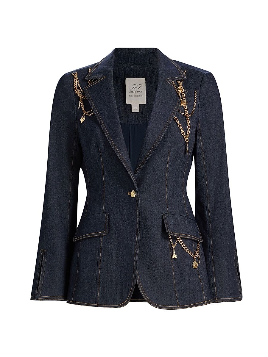 Women's Danika Love Token Blazer - Indigo - Size 14