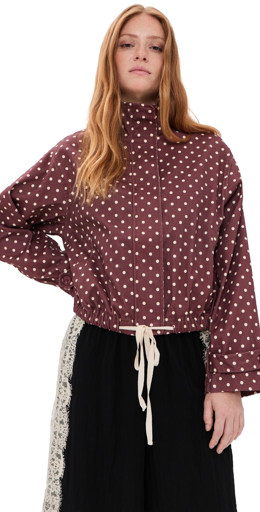 Bailey Rose Polka Dot Jacket Hot Chocolate M