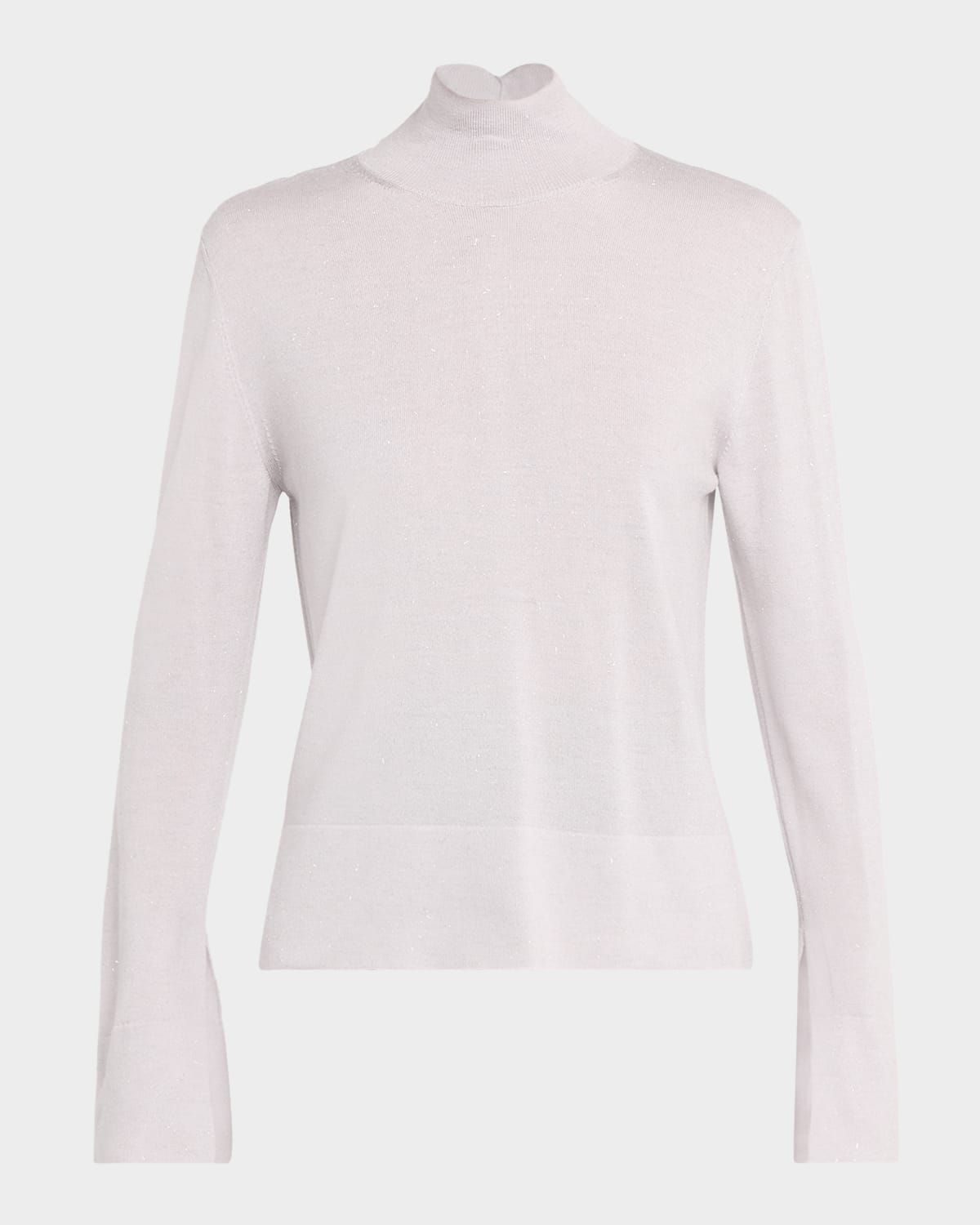 Drop-Shoulder Turtleneck Sweater