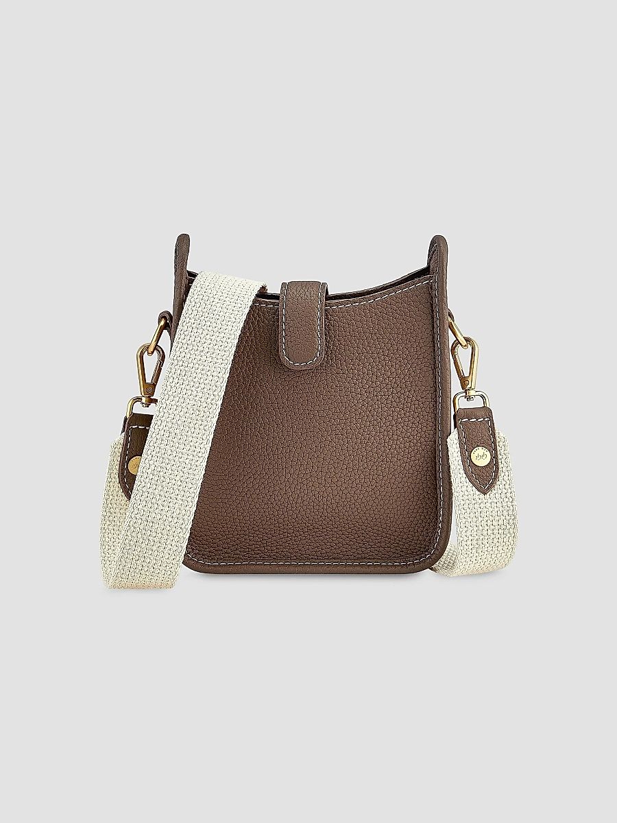 GiGi New York Women's Ellie Leather Crossbody Bag - Taupe