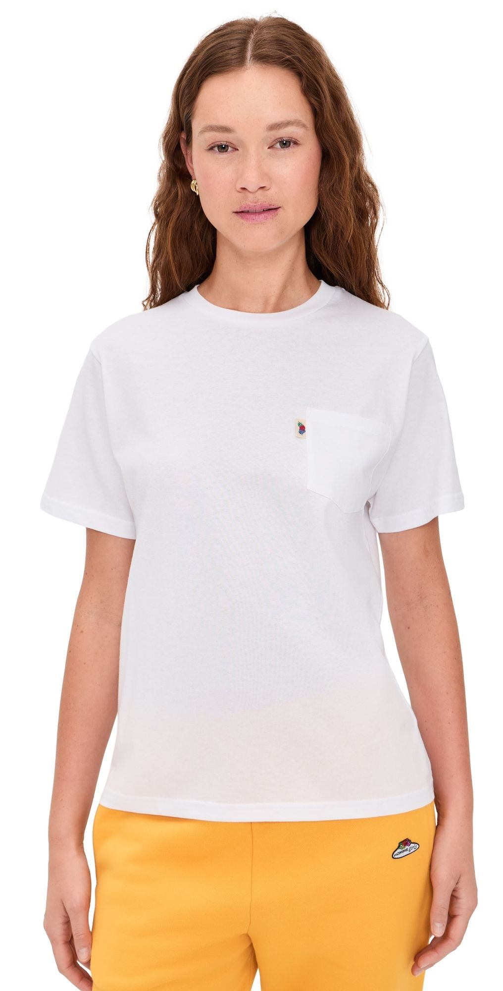 HOMMEGIRLS Homme Girls x Fruit of The Loom Pocket Tee White XL