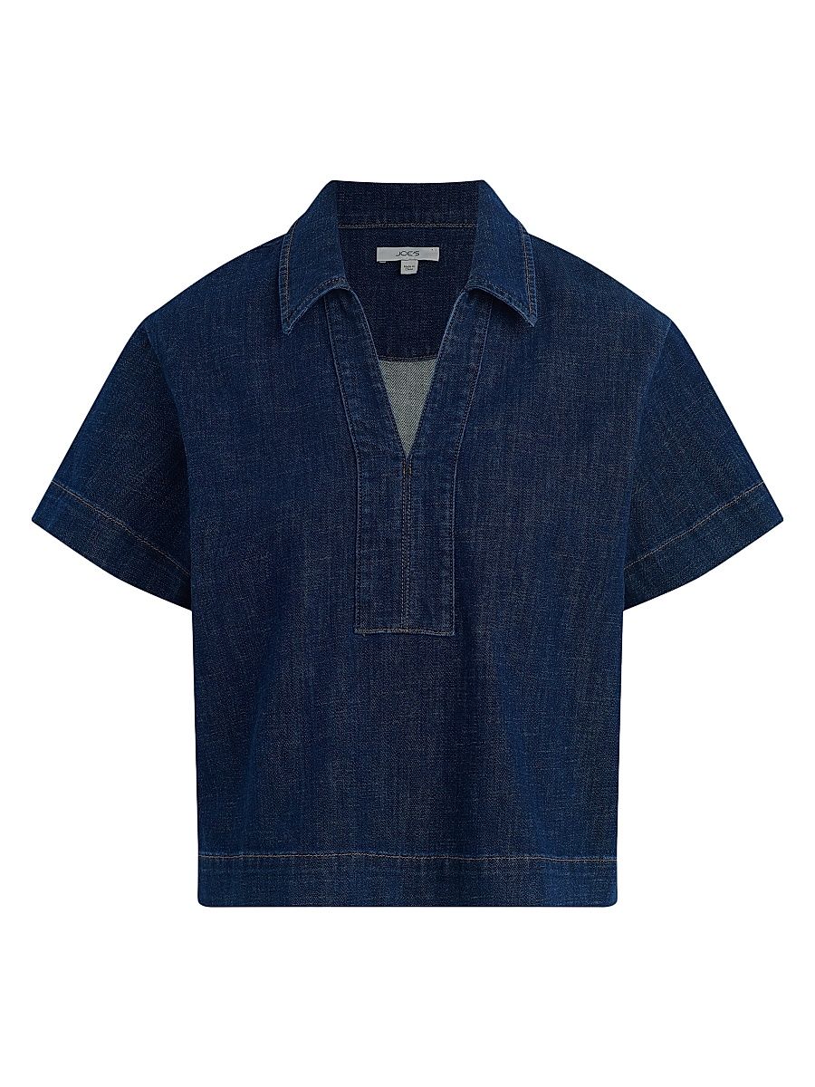 Women's The Lillian Denim Popover Shirt - Out Of Control - Size Small