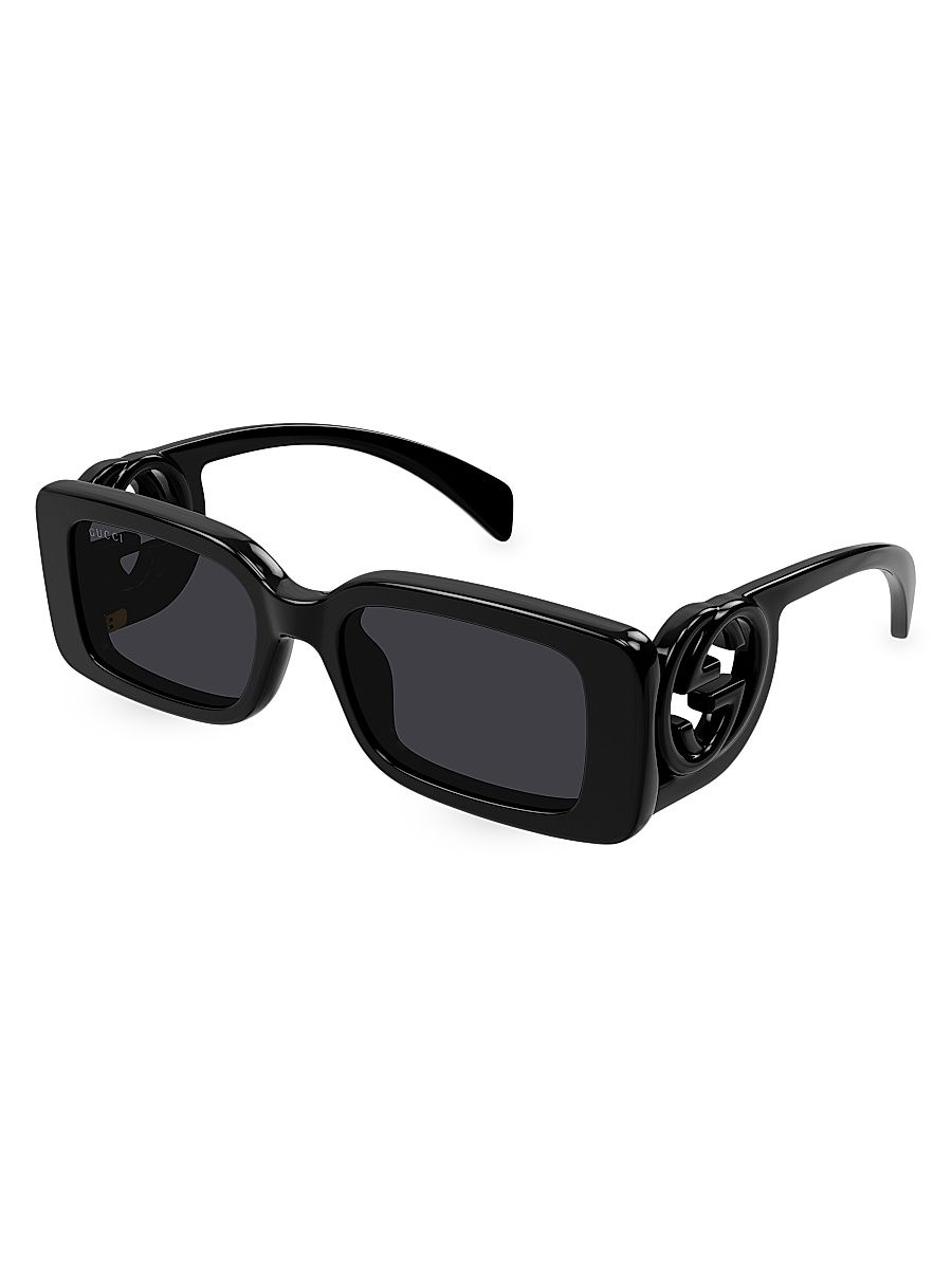 Women's Chaise Longue 54MM Rectangular Sunglasses - Black