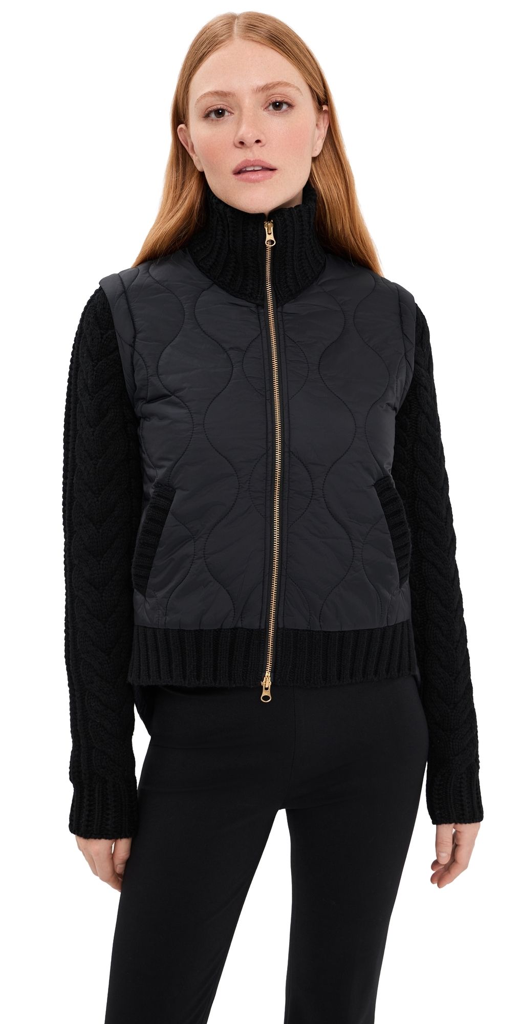 Veronica Beard Patra Mixed Media Jacket Black XL