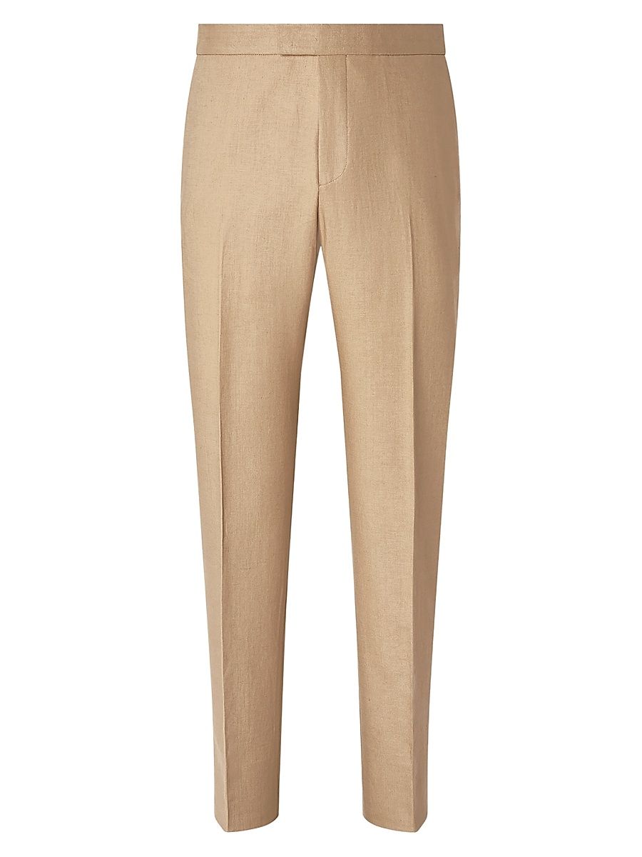 Men's Oasi Lino Pants - Beige - Size 42