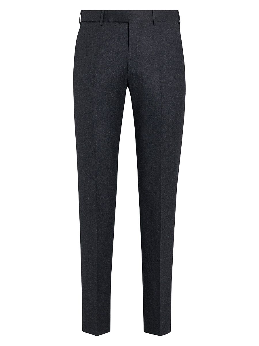 Men's Wool Trousers - Dark Grey - Size 42