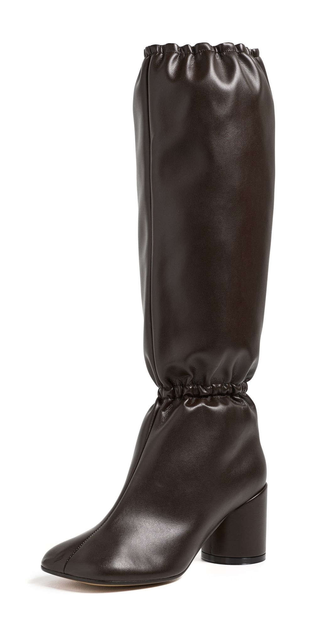 MM6 Maison Margiela Gathered Boots Coffee Bean 37