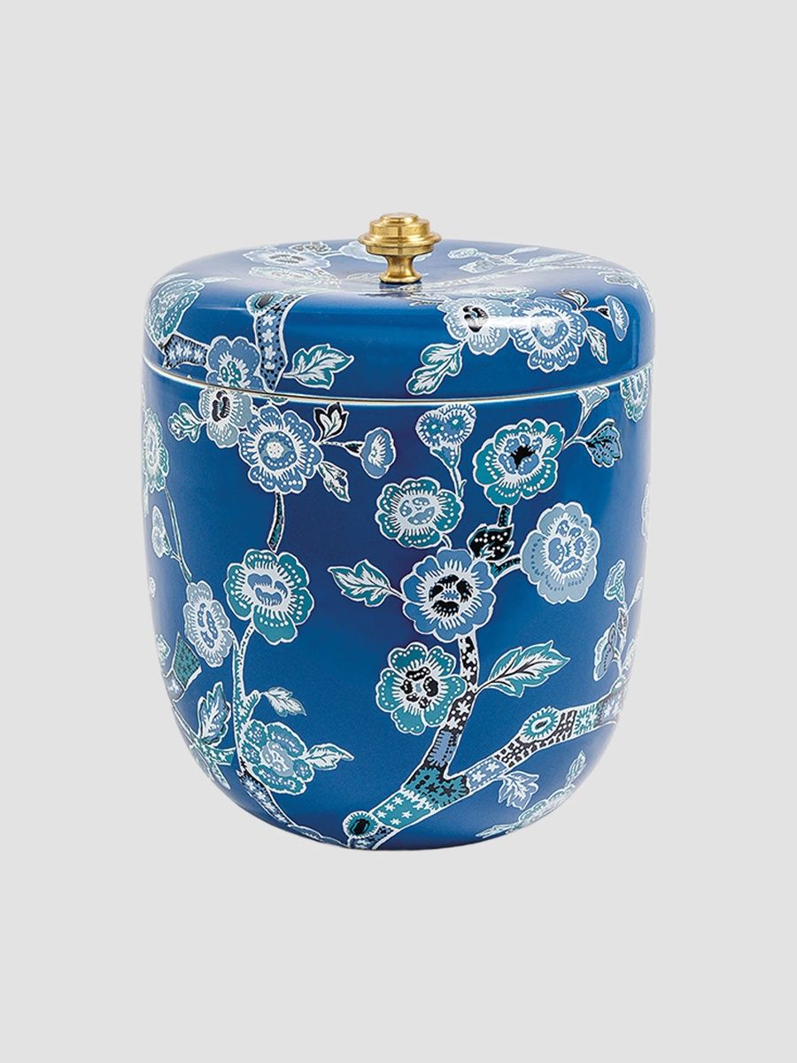 Temple Garden Ice Bucket - Blue