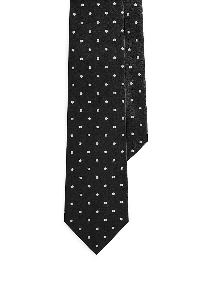 Men's Polka Dot Tie - Black