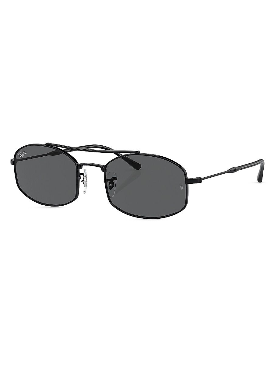 Men's RB3719 54MM Oval Sunglasses - Black Dark Grey