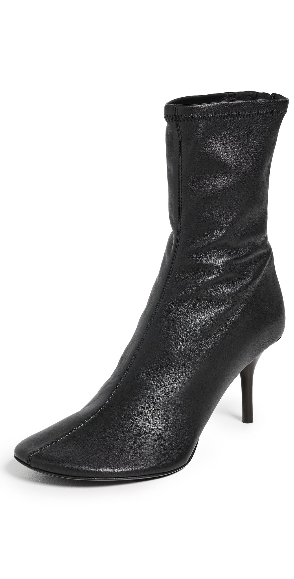 Acne Studios Stretch Leather Ankle Boots Black 36