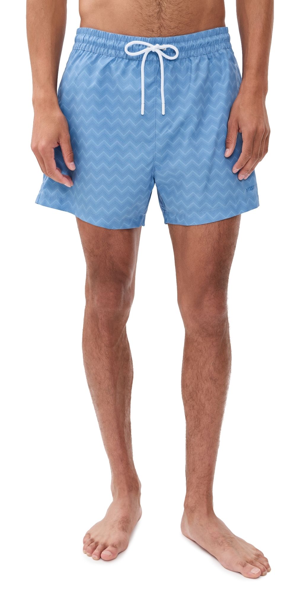 Missoni Medium Length Swimshorts Light Blue Tones L