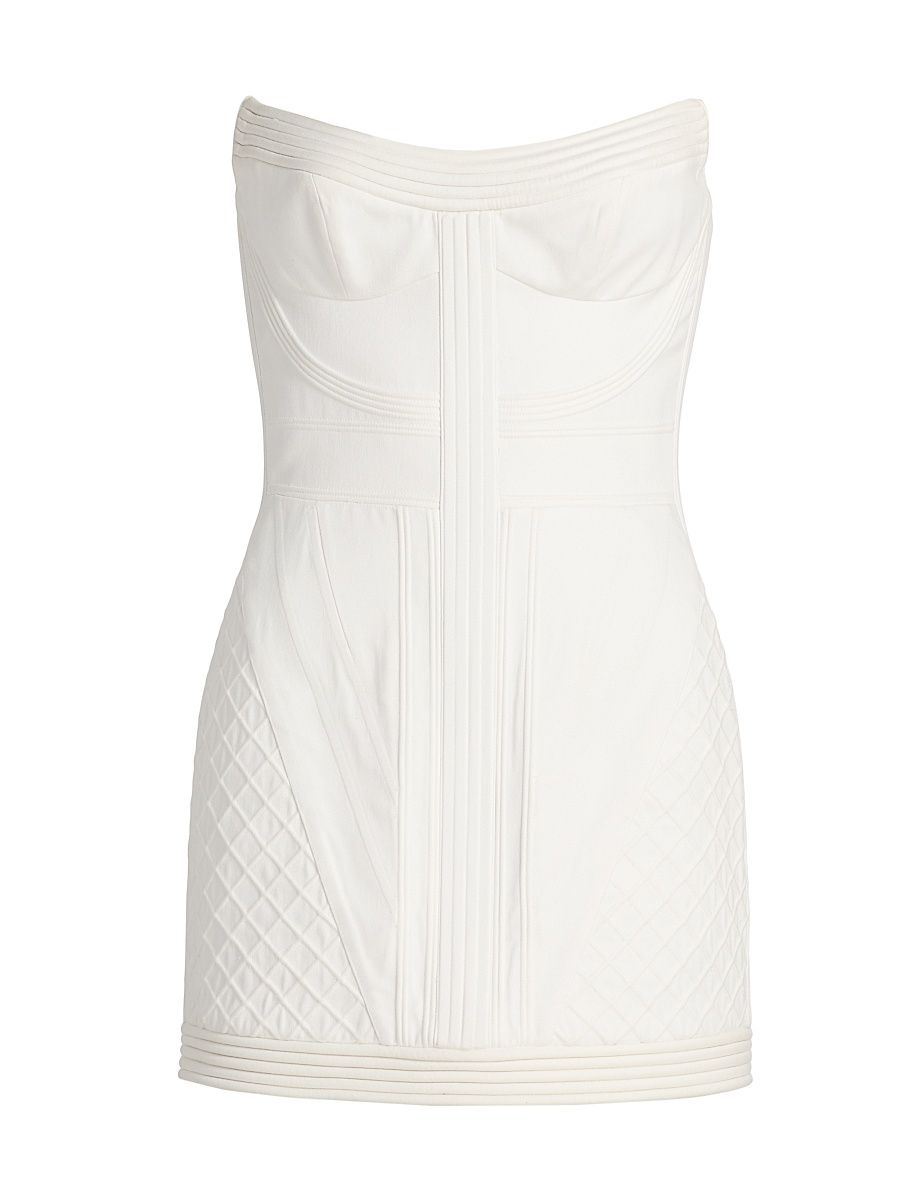 Women's Rebellion Corded Corset Minidress - Ivory - Size 8