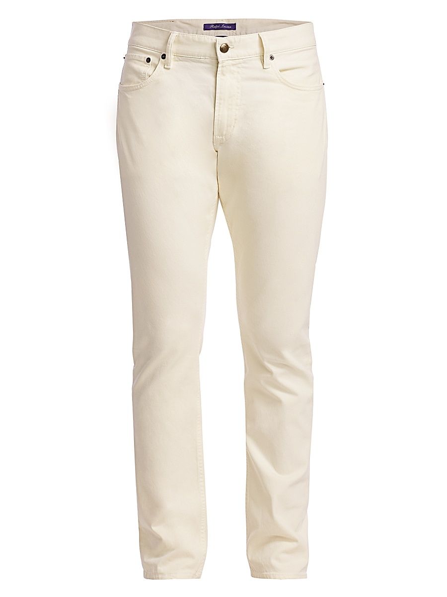 Men's Slim-Fit Five-Pocket Jeans - Classic Cream - Size 40