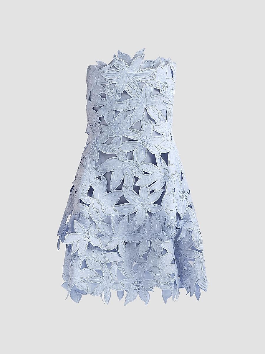 Women's Miri Bustier Mini Dress - Periwinkle Sky - Size 12