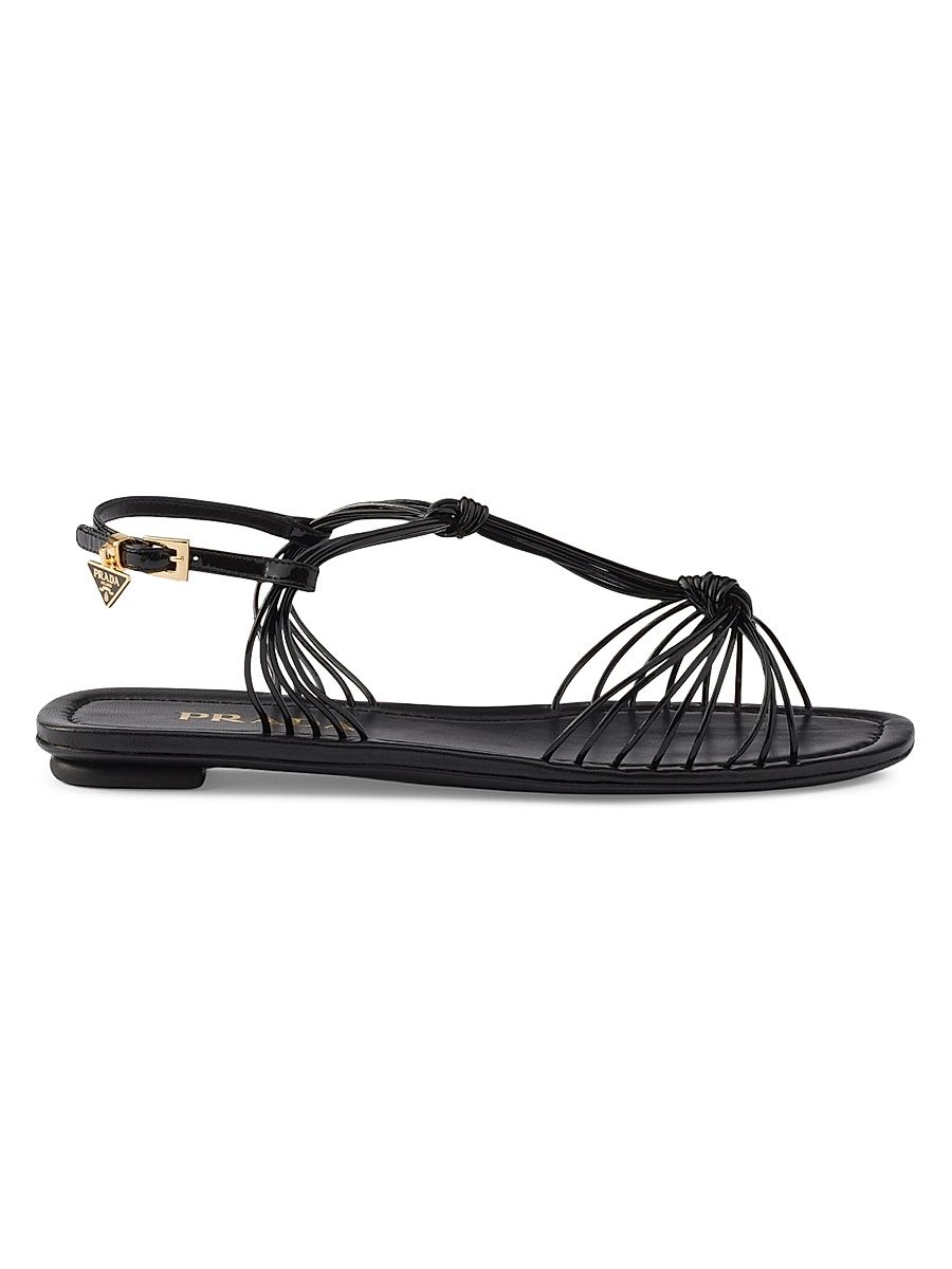 Women's Patent Leather Sandals - Black - Size 11