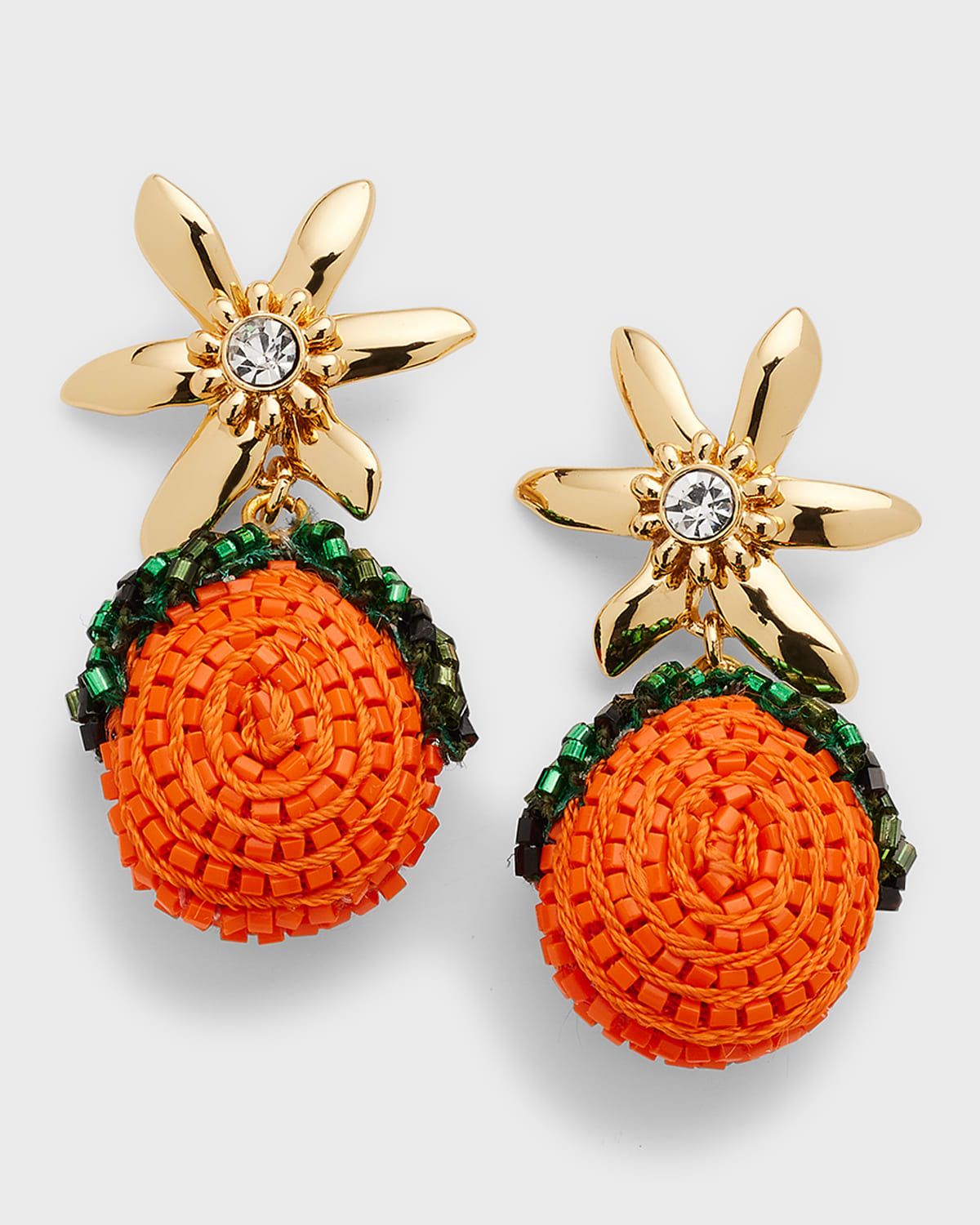 Positano Orange Drop Earrings