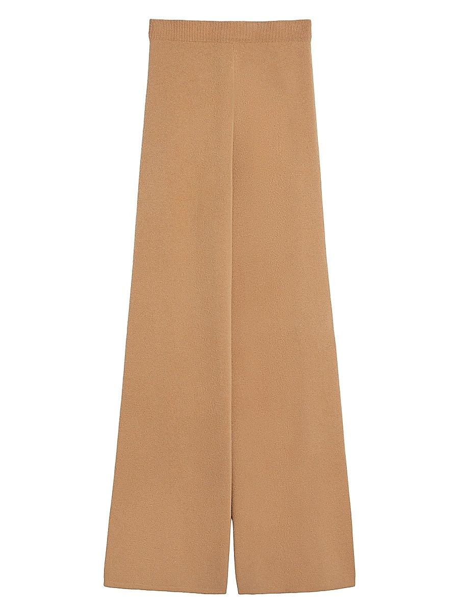 Women's Wool and Cashmere Trousers - Beige - Size XL