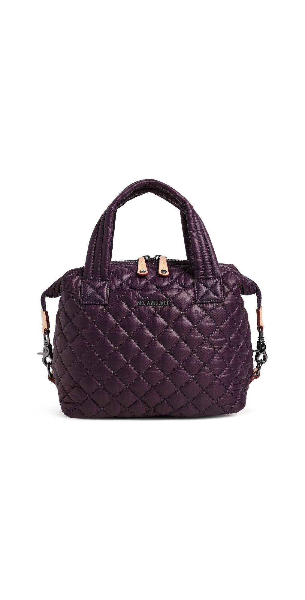 MZ Wallace Small Sutton Deluxe Handbag Raisin One Size
